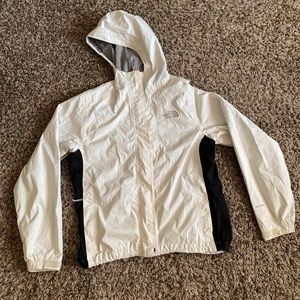 North Face Water Repellent Jacket womens size small white